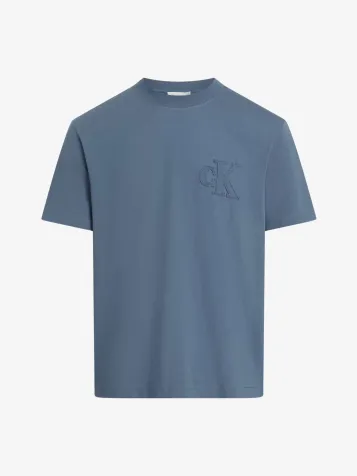 Heren T-shirt Ck Applique Vintage Indigo