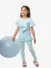 Caramelo Meisjes Set Legging Elevated Essentials Sky Blue 