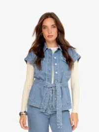 Freebird Icons Dames Gilet Gloria Mid Blue