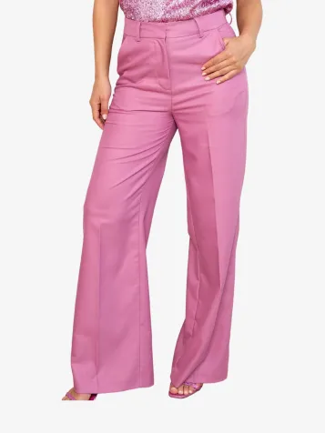 Dames Broek Pantalon Lolani Wide Pink