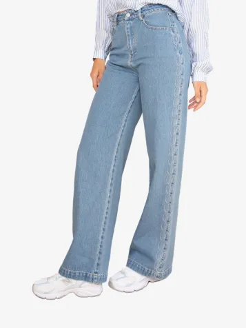 Dames Spijkerbroek Denim Melody Mid Blue
