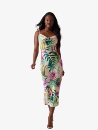 Guess Dames Jurk Akilina Tropical Escape Print