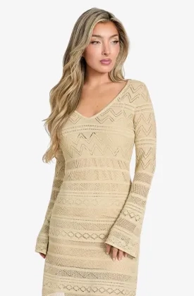 Guess Dames Jurk Nellie Gold Lurex