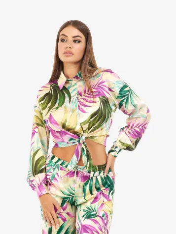 Dames Blouse Tropical Escape