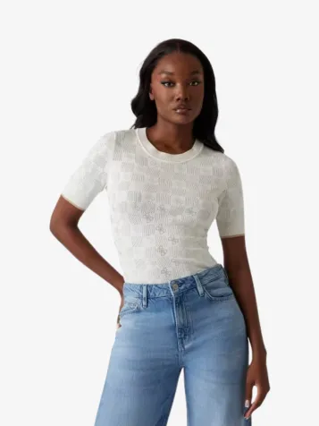 Dames T-shirt Rosie 4g Cream White