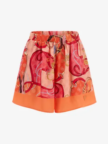 Dames Short Glam Chains Orange