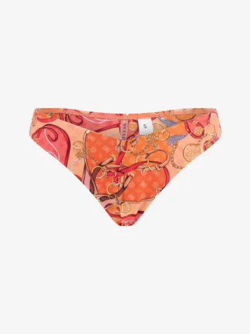 Dames Bikinibroekje Brazilian Glam Chains Orange