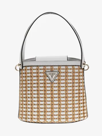 Guess Dames Tas Atalia Crossbody Natural White