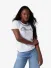 Guess Dames T-shirt Jeans Chain Pure White