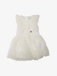 Guess Kids Meisjes Jurk Shiny Dots Gold Beige