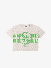 Guess Kids Meisjes T-shirt 4g Beige Aop