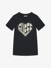 Guess Kids Meisjes T-shirt Zwart