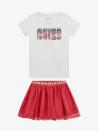 Guess Kids Meisjes Set Rok Pure White