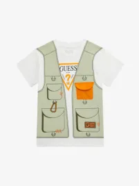 Guess Kids Jongens T-shirt Pure White