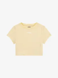 Guess Kids Meisjes T-shirt Peony Jacquard Yellow