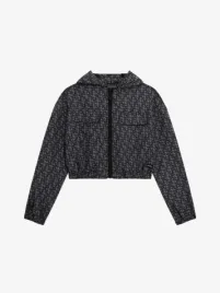 Guess Kids Meisjes Zomerjas Windjacket Zwart Aop	