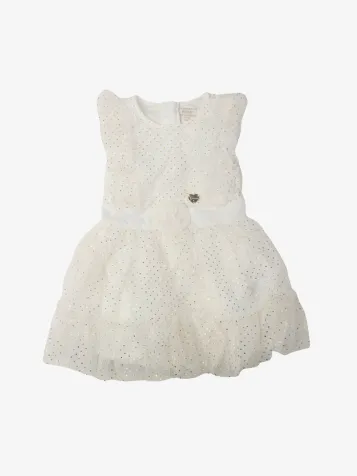 Meisjes Jurk Shiny Dots Gold Beige