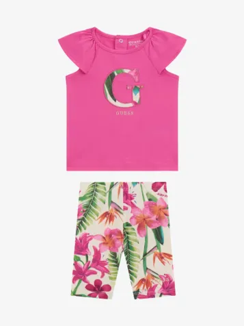 Meisjes Set Legging Pink Burst