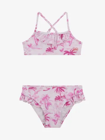 Meisjes Bikini Palms On Pink