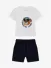 Guess Kids Jongens Set Linen Shorts Pure White