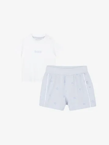 Jongens Baby Set Short Lichtblauw