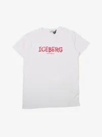 Iceberg Heren T-shirt Vertical Optical White
