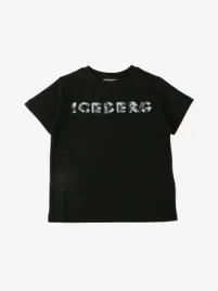Iceberg Kids Jongens T-shirt Zwart