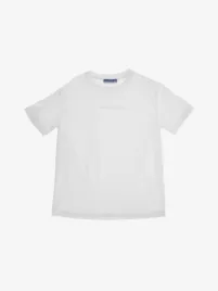 Jacob Cohen Junior Jongens T-shirt Logo Corsivo Bianco Ottico