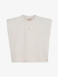 Joshv Dames T-shirt Sue Schoudervulling Salt Melange