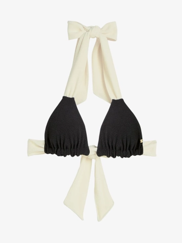 Dames Bikinitop Violina Black Creme White