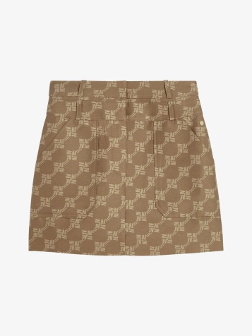 Dames Rok Mini Print Hava Mink