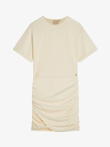 Dames Jurk Dominique Light Ecru