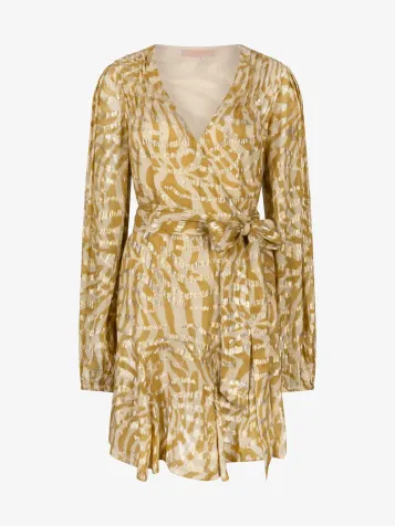 Dames Jurk Aliya Gold Green