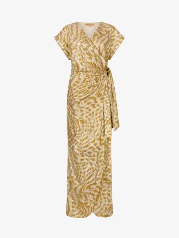 Dames Jurk Allois Gold Green