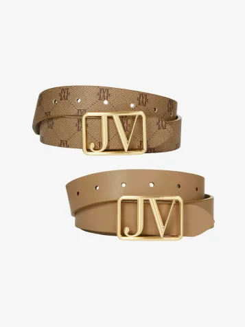 Dames Riem Reversible Perri Mink