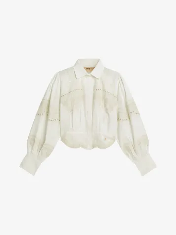 Dames Blouse Daphne White