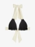 Josh V Dames Bikinitop Violina Black Creme White
