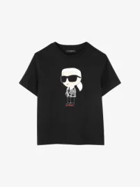 Karl Lagerfeld Kids Jongens T-shirt Zwart