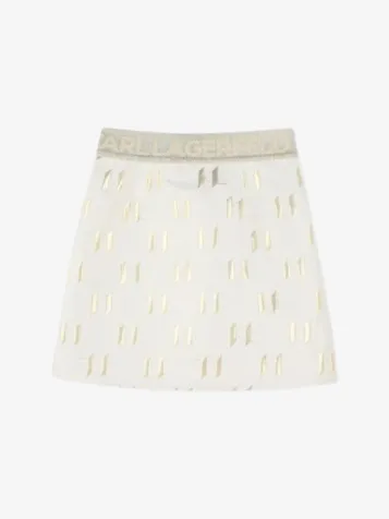 Meisjes Rok Gouden Ecru