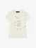 Karl Lagerfeld Kids Meisjes T-shirt Ivoor