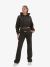 LA Sisters Dames Vest Essential Cropped Hoodie Donkergrijs