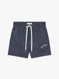 Les Deux Kids Jongens Zwembroek Stan Ornament Dark Navy