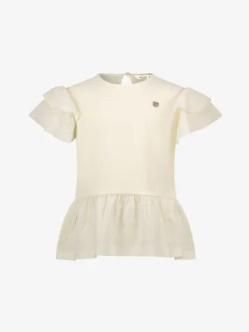 Meisjes T-shirt Neline Summer Crochet Peplum Dreamy Creamy