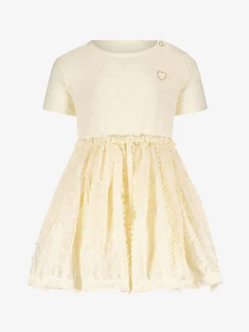 Meisjes Jurk Smory Crochet Voile Dreamy Creamy