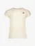 Le Chic Meisjes T-Shirt Noshly Pearled Ivory