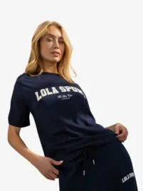 The Lola Club Dames Shirt Harper Navy