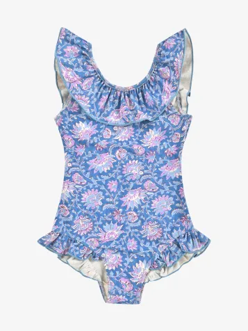 Meisjes Badpak Andrea Blue Capri Cove