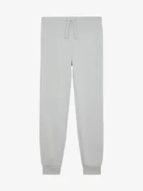 Lyle & Scott Junior Jongens Joggingbroek Script Embroidered Grey Mirage