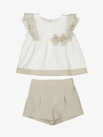 Mayoral Meisjes Set Short Linen