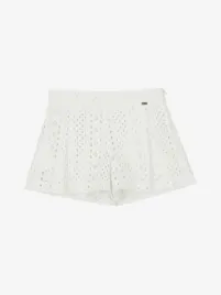 Mayoral Meisjes Short Broderie Wit